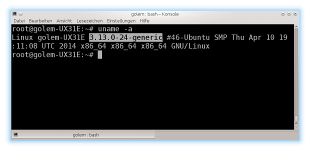 Linux 3.13 als zentrales Bestandteil (Screenshot: Golem.de)